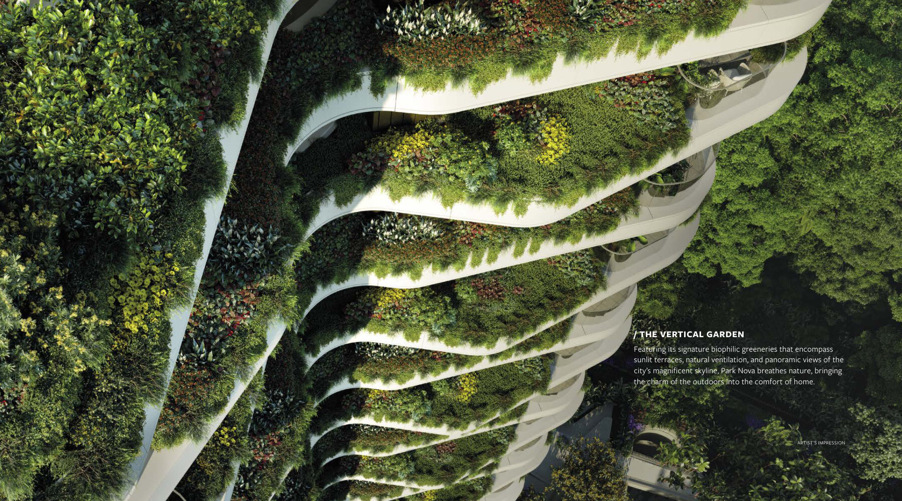 Vertical garden (artist’s impression)